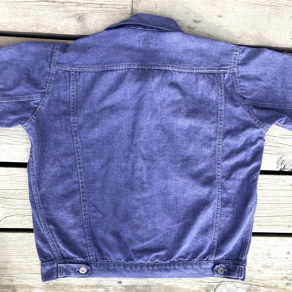 Levi’s Type Jacket SUTTON & SUTTON Blue Purple Denim Size XL - Picture 5 of 11